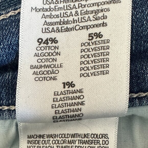 MOTHER The Mid Rise Dazzler Straight Leg Jeans in Wish on a Star - Picture 7 of 8